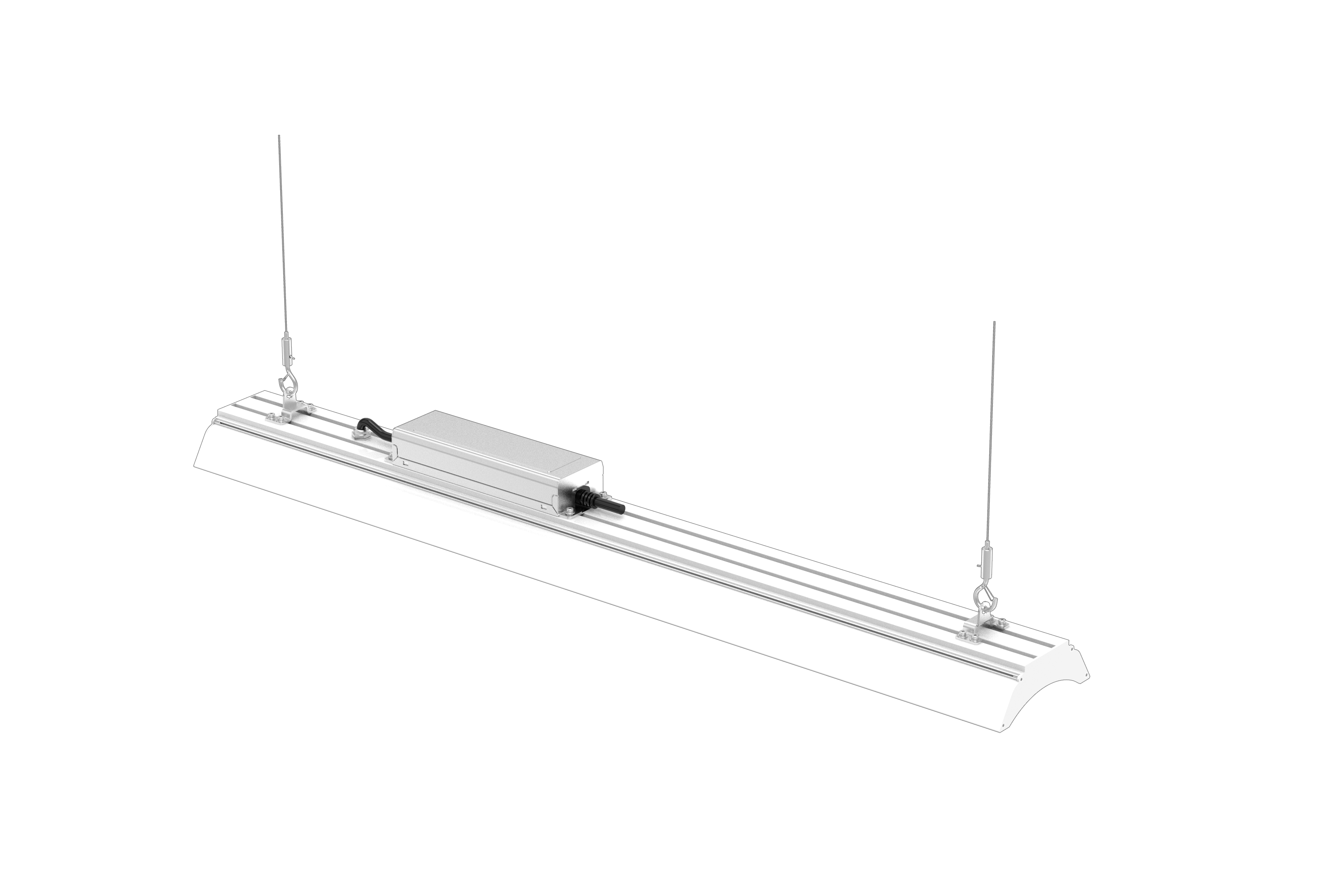 LANTIS High Bay LINEAR Lights 150W 21,000 Lumens 50,000 Hour Life Commercial Linear Hanging Bay Lights for Warehouse Workshop Supermarket